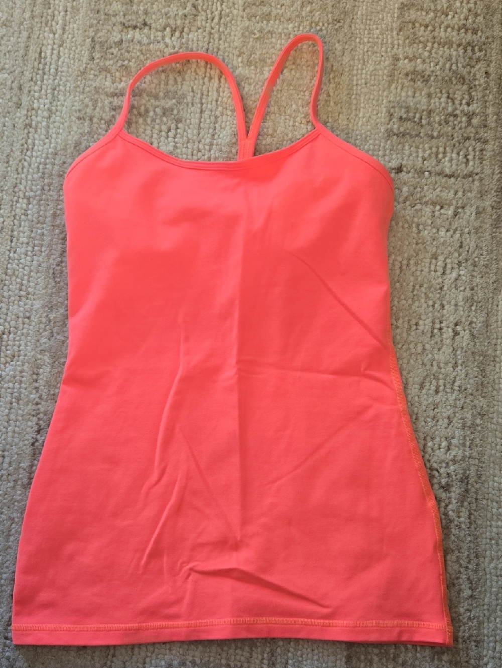 Lululemon Top Bright Coral Racerback Tank Top 6